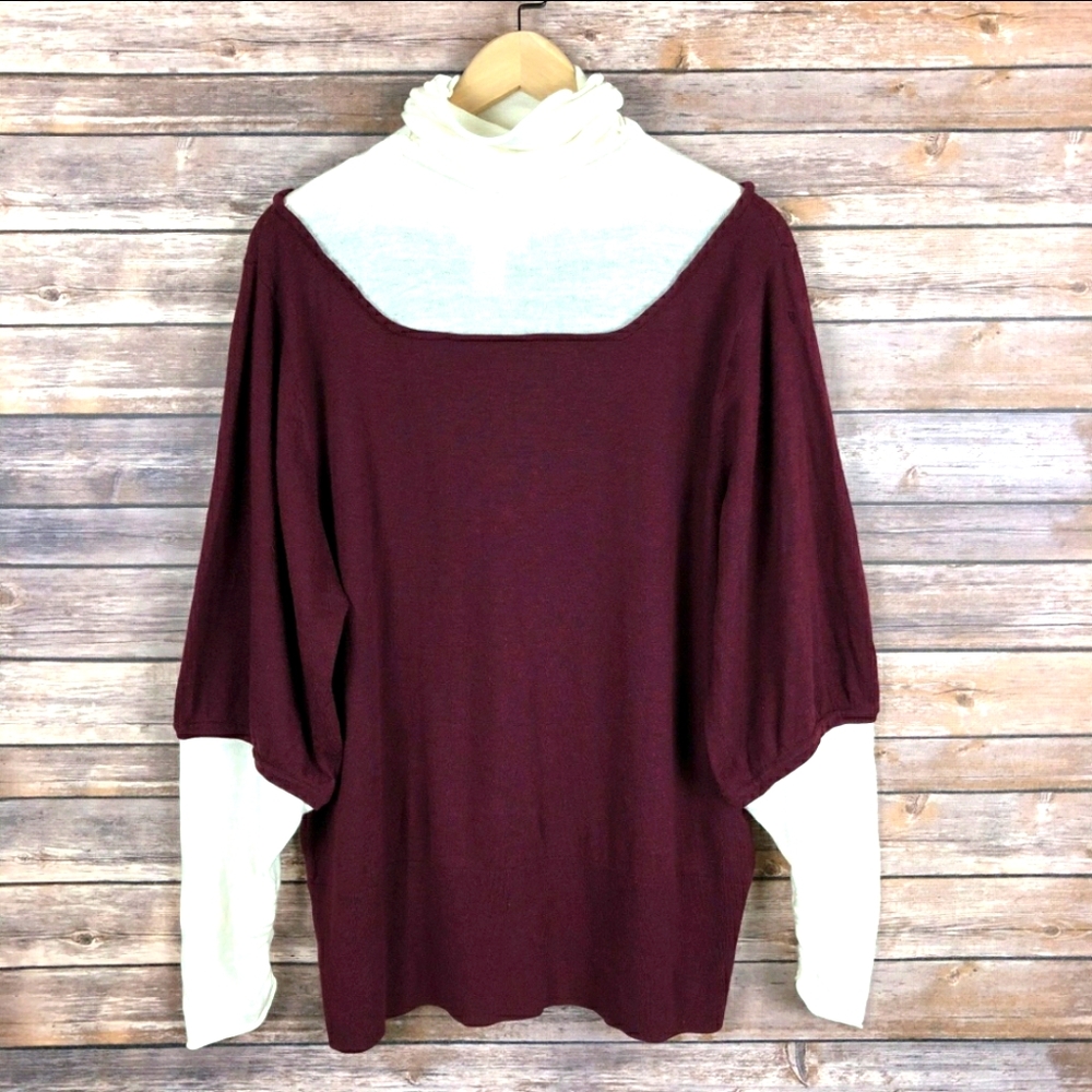SOFT SURROUNDINGS Wool Blend Turtleneck Sweater